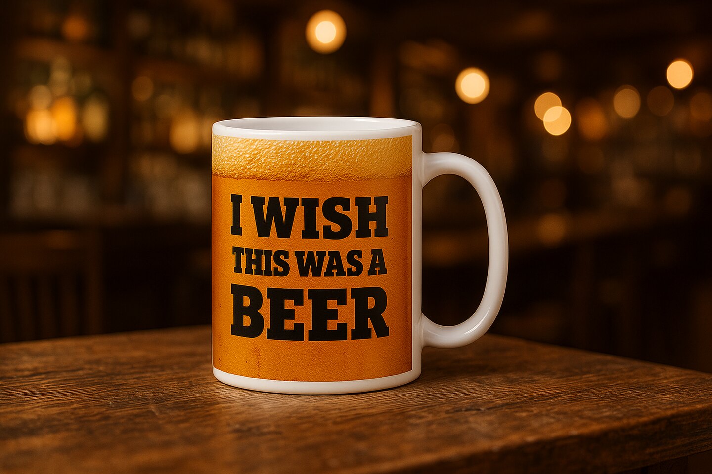 Mok met de tekst I Wish This Was a Beer